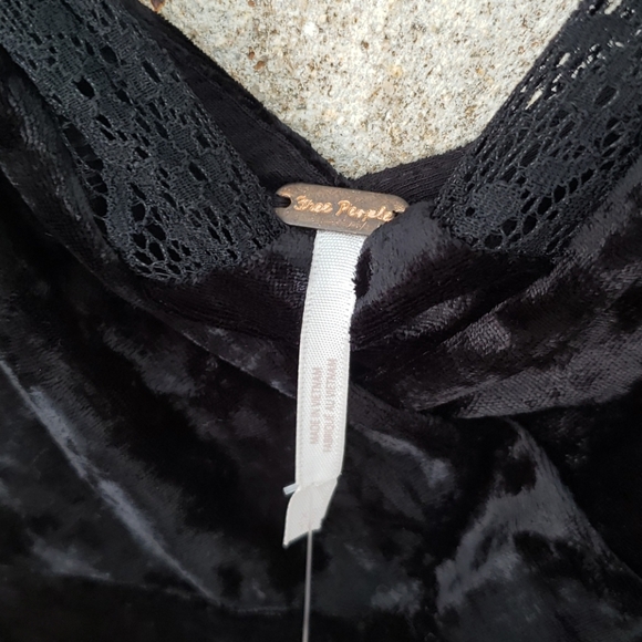 NWT Free People Kat Faux Wrap Velvet Mini Dress - Picture 7 of 7